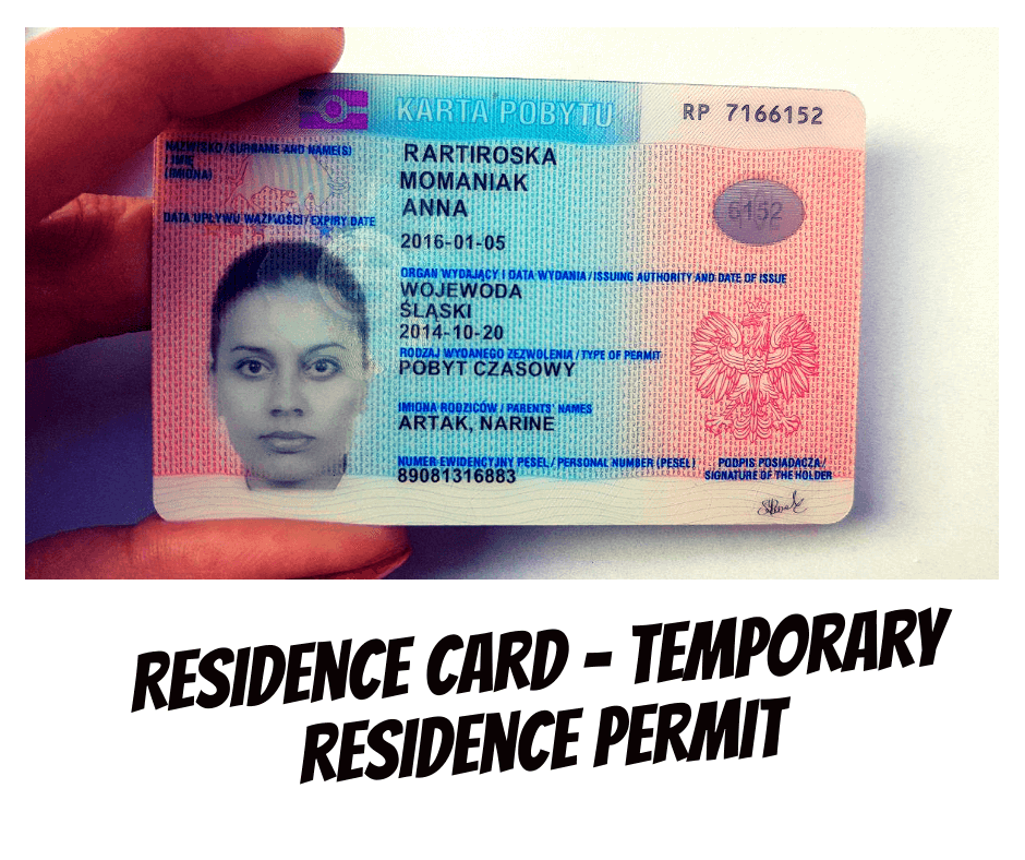 Residence card - temporary residence permit. Compendium of knowledge
