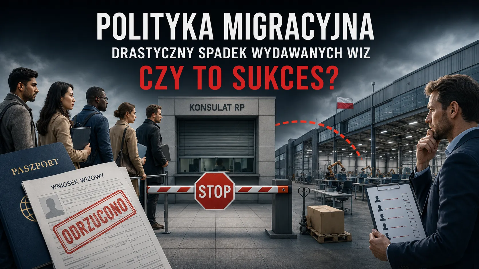 Czy spadek liczby wydawanych wiz to sukces polityki migracyjnej? Nasze dane od początku 2026 roku